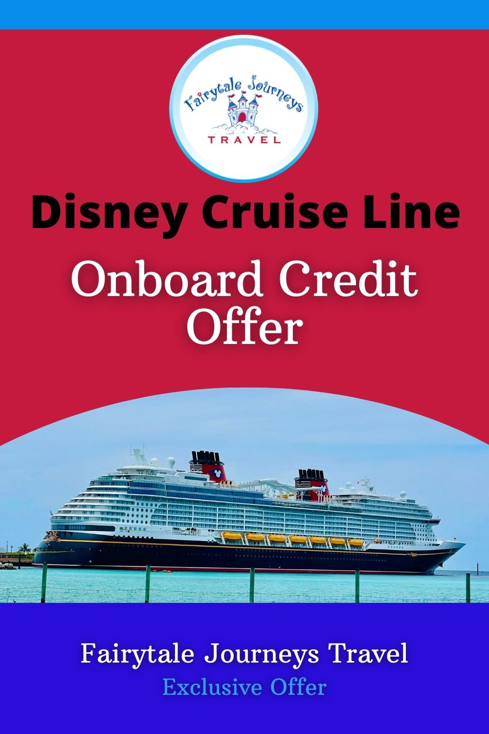 Disney Cruise Onboard Credit