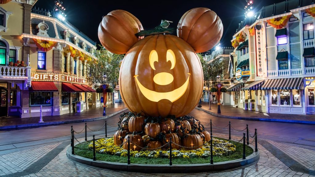 Giant Mickey Pumpkin at Disneyland