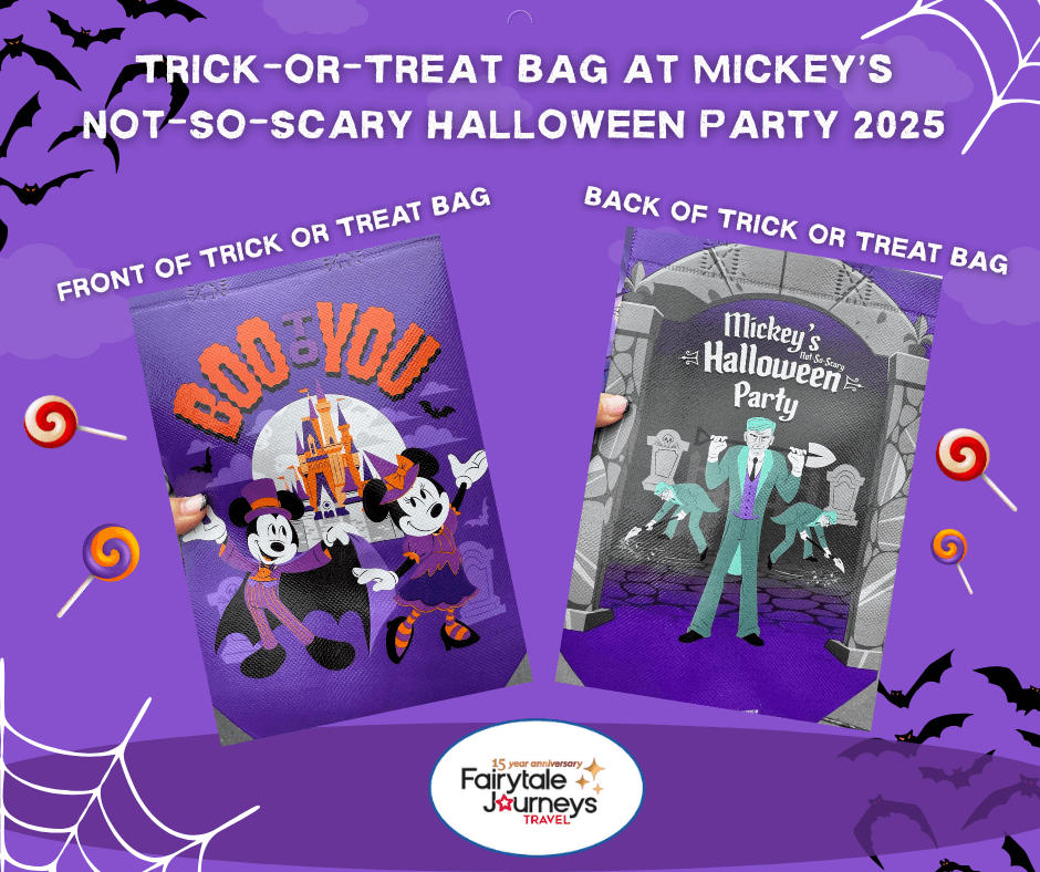 Tick or Treat bag at Mickey's Not So Scary Halloween Party 2025